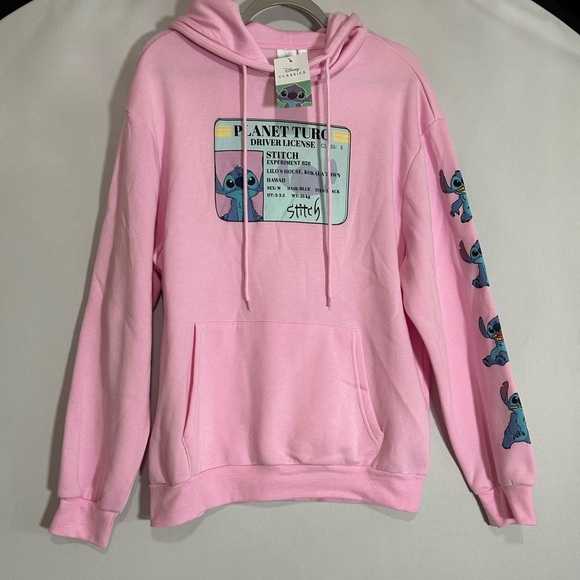 Disney LIilo & Stitch  Pink Hoodie Large - Picture 9 of 10